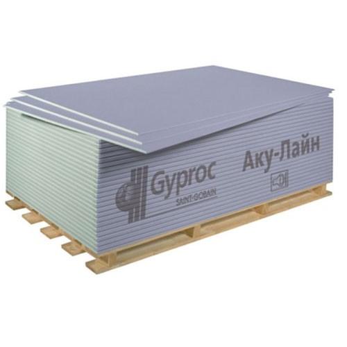 Gyproc AKU-Line Звукоизоляционный гипсокартон ГКЛА 3м2